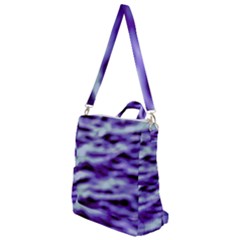 Purple  Waves Abstract Series No3 Crossbody Backpack by DimitriosArt