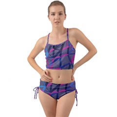 3d Lovely Geo Lines Mini Tank Bikini Set by Uniqued