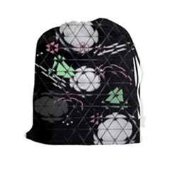 Digital Illusion Drawstring Pouch (2xl) by Sparkle