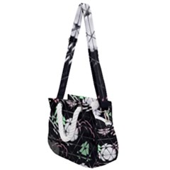 Digital Illusion Rope Handles Shoulder Strap Bag