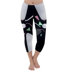 Digital Illusion Capri Winter Leggings 