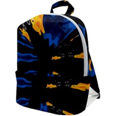 Digital Illusion Zip Up Backpack