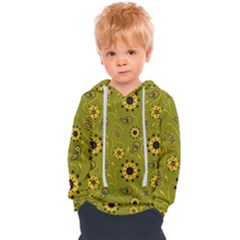 Floral Pattern Paisley Style  Kids  Overhead Hoodie by Eskimos