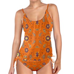 Floral Pattern Paisley Style  Tankini Set by Eskimos