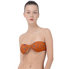 Floral Pattern Paisley Style  Classic Bandeau Bikini Top  by Eskimos