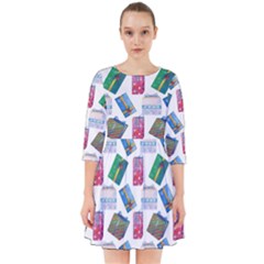 New Year Gifts Smock Dress by SychEva