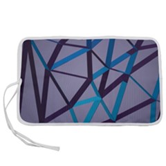 3d Lovely Geo Lines 2 Pen Storage Case (l) by Uniqued