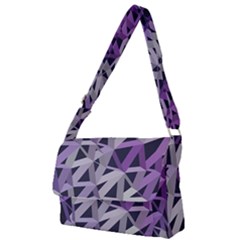 3d Lovely Geo Lines  Iv Full Print Messenger Bag (s) by Uniqued