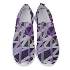 3d Lovely Geo Lines  Iv Women s Slip On Sneakers by Uniqued