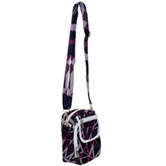 3d Lovely Geo Lines Iii Shoulder Strap Belt Bag by Uniqued