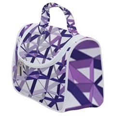 3d Lovely Geo Lines X Satchel Handbag by Uniqued