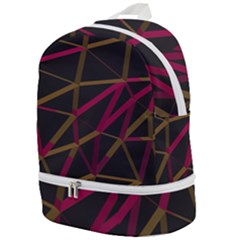 3d Lovely Geo Lines Xi Zip Bottom Backpack by Uniqued