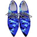 Blue Waves Abstract Series No11 Pointed Oxford Shoes View1