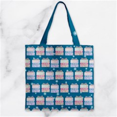 Gift Boxes Zipper Grocery Tote Bag by SychEva