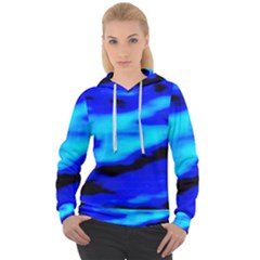 Blue Waves Abstract Series No13 Women s Overhead Hoodie by DimitriosArt