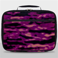 Velvet  Waves Abstract Series No1 Full Print Lunch Bag by DimitriosArt