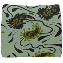 Floral Pattern Paisley Style Paisley Print   Seat Cushion by Eskimos