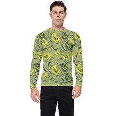 Floral Pattern Paisley Style Paisley Print   Men s Long Sleeve Rash Guard by Eskimos