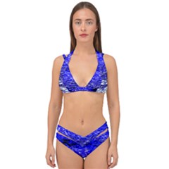 Blue Waves Flow Series 1 Double Strap Halter Bikini Set by DimitriosArt