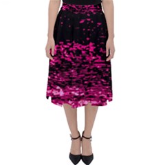 Rose Waves Flow Series 1 Classic Midi Skirt by DimitriosArt