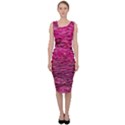 Pink  Waves Flow Series 1 Sleeveless Pencil Dress View1