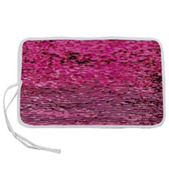 Pink  Waves Flow Series 1 Pen Storage Case (l) by DimitriosArt