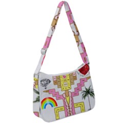 Music And Other Stuff Zip Up Shoulder Bag by bfvrp