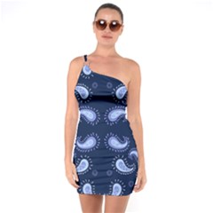 Floral Pattern Paisley Style Paisley Print   One Soulder Bodycon Dress by Eskimos