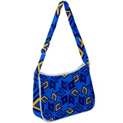 Abstract Pattern Geometric Backgrounds   Zip Up Shoulder Bag by Eskimos