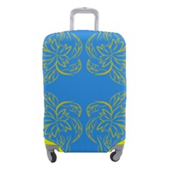 Floral Folk Damask Pattern Fantasy Flowers Floral Geometric Fantasy Luggage Cover (small) by Eskimos