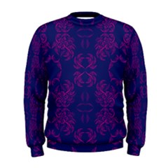 Floral Folk Damask Pattern Fantasy Flowers  Men s Sweatshirt by Eskimos