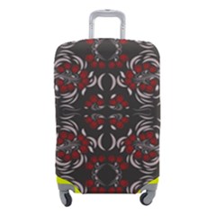 Floral Folk Damask Pattern Fantasy Flowers Floral Geometric Fantasy Luggage Cover (small)