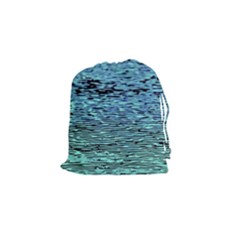 Blue Waves Flow Series 3 Drawstring Pouch (small) by DimitriosArt