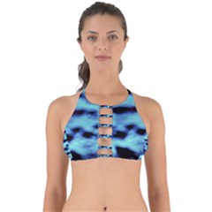 Blue Waves Flow Series 4 Perfectly Cut Out Bikini Top by DimitriosArt