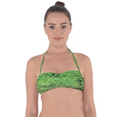 Green Waves Flow Series 2 Halter Bandeau Bikini Top by DimitriosArt