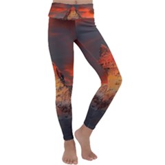 Switzerland-zermatt-mountains-snow Kids  Lightweight Velour Classic Yoga Leggings by Pakrebo