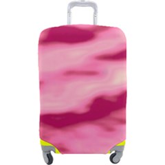 Pink  Waves Flow Series 4 Luggage Cover (large)