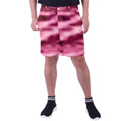 Pink  Waves Flow Series 5 Men s Pocket Shorts by DimitriosArt