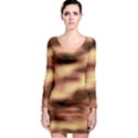 Gold Waves Flow Series 2 Long Sleeve Bodycon Dress View1