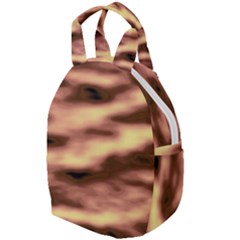 Gold Waves Flow Series 2 Travel Backpacks by DimitriosArt