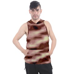 Pink  Waves Flow Series 7 Men s Sleeveless Hoodie by DimitriosArt