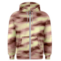 Pink  Waves Flow Series 8 Men s Zipper Hoodie by DimitriosArt