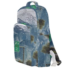 Landscape Highway Scene, Patras, Greece Double Compartment Backpack by dflcprintsclothing