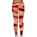 Red Waves Flow Series 4 Classic Yoga Leggings View2