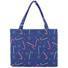 Christmas Candy Canes Mini Tote Bag by SychEva