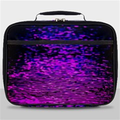 Magenta Waves Flow Series 1 Full Print Lunch Bag by DimitriosArt