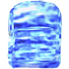 Blue Waves Flow Series 5 Full Print Backpack by DimitriosArt