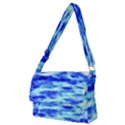 Blue Waves Flow Series 5 Full Print Messenger Bag (M) View1