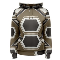 Abstract Pattern Geometric Backgrounds   Women s Pullover Hoodie by Eskimos