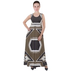 Abstract Pattern Geometric Backgrounds   Empire Waist Velour Maxi Dress by Eskimos